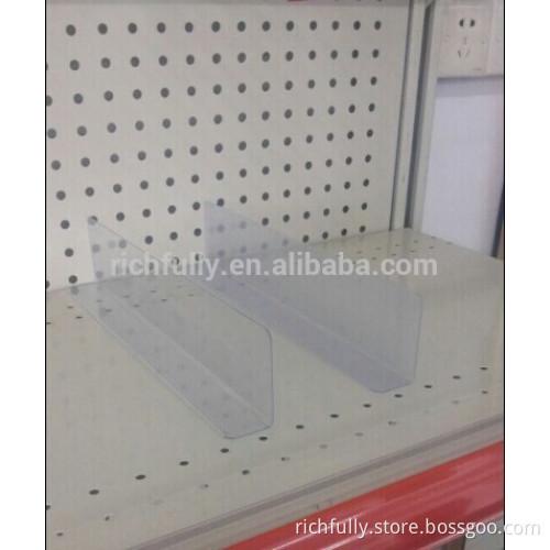 Clear Plastic PVC Divider Shelf in different sizes